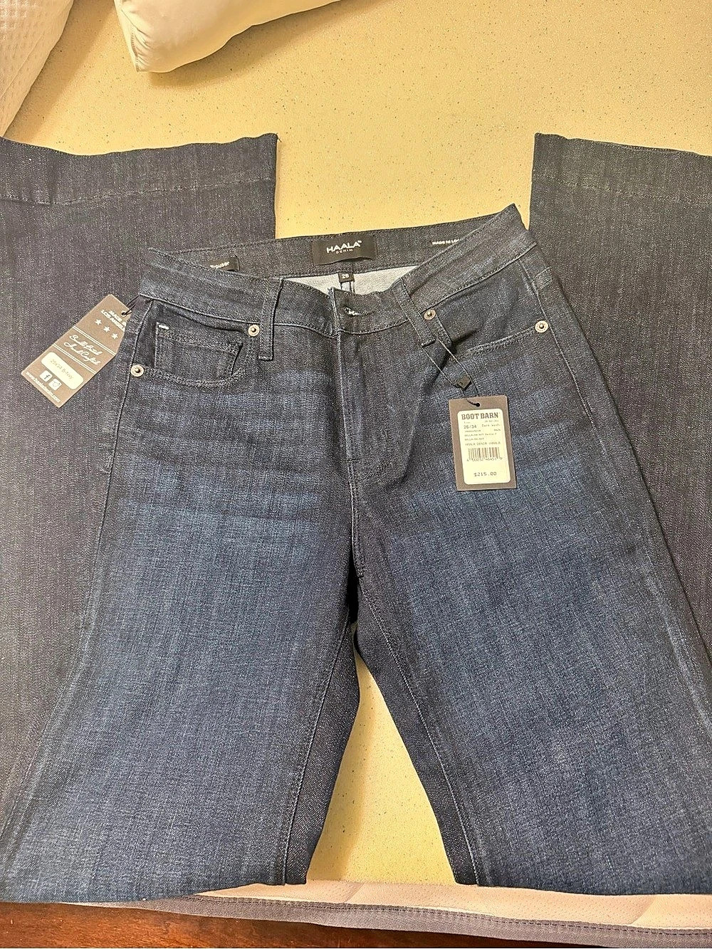 Haala Denim Bella trouser  Denim Jeans Blue Waist 26x34 NWT